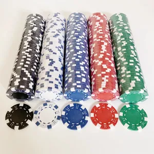 Jetons de poker en céramique ABS vierges professionnels bon marché avec logo personnalisé Vente en gros en usine
