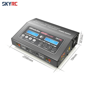 Chargeur double balance AC/<span class=keywords><strong>DC</strong></span> SKYRC D400 400W 20A 1-7S LiPo LiHV LiFe NiMH Pb avec alimentation 150W pour drone et voiture RC - Product Image 4