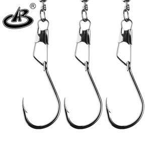 Ensemble d'hameçons de pêche en mer japonais à marque privée, 1 pièce, nickel noir, barbelé, pour <span class=keywords><strong>truite</strong></span> en rivière, super résistant, boucle coudée - Product Image 5