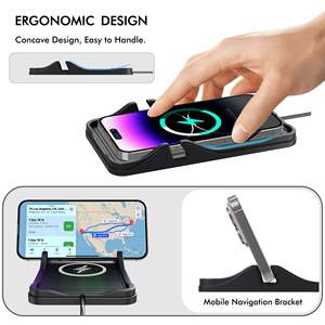 Cargador de coche de soporte de carga inalámbrico rápido multifuncional de 15 W Universal para la serie iPhone y para <span class=keywords><strong>Samsung</strong></span> para <span class=keywords><strong>airpods</strong></span> - Product Image 6