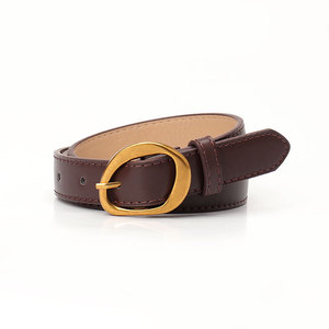 Nouvelles ceintures maigres pour femmes classiques occidentales <span class=keywords><strong>ceinture</strong></span> en <span class=keywords><strong>cuir</strong></span> PU élégante vintage avec boucle ardillon en alliage pour pantalon de robe en jean - Product Image 2