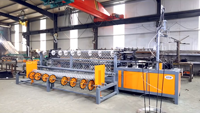 Nouveau roulement équipé roulement moteur PLC équipé herbe Construction en acier inoxydable Double fil chaîne lien clôture Machine