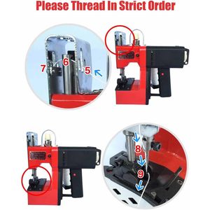Industrial Seal <b>Sewing</b> <b>Machine</b> Electric Heat Sealing Semi <b>Automatic</b> Bag Closer Stitcher Knitted Bag Sealing Tool - Product Image 5