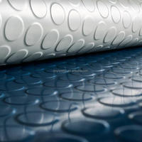 600mm * 600mm Chemikalienbeständige R10 Rutschfeste Münzgummi-Bodenfliese/Matte für Schiffe, Blindenweg