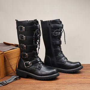 Botas Altas de Montar a Caballo para Hombre, Botas de Caballero Retro, Botas Martin de Caña Alta para Hombre, Botas Vaqueras de Estilo Británico - Product Image 2