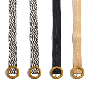 Ceinture en cuir PP avec boucle en bois de 5 cm pour ceintures abdominales - Product Image 1