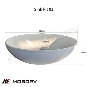 MOBORV Kit de Conversion DIY pour <span class=keywords><strong>Fourgon</strong></span> <span class=keywords><strong>Aménagé</strong></span> et Voiture, Appareils en Plastique Légers Certifiés CE avec Système de Lit Relevable et Évier pour Utilisation dans les Véhicules - Product Image 4