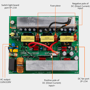 Năng lượng mặt trời biến tần Bảng điều khiển bảng mạch 2000 Watt Inverter Bo mạch chủ DC12V 24V 48V Power Inverter Board - Product Image 5