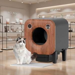 OEM Nouveau <span class=keywords><strong>Modèle</strong></span> XXXL <span class=keywords><strong>Bac</strong></span> <span class=keywords><strong>à</strong></span> <span class=keywords><strong>Litière</strong></span> Électrique Intelligent Autonettoyant pour Chat avec Désodorisation Nouvel Air 75L Espace Intérieur Support 15KG Chat - Product Image 4