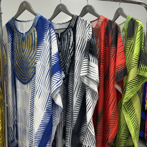Nouvelle Robe Ample <span class=keywords><strong>Femme</strong></span> Tendance, Luxe, Confortable et Respirante, Style Marocain, pour Soirées et Cérémonies, Vêtements Africains Élégants - Product Image 3