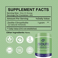 OEM ODM Vente chaude Compléments alimentaires de qualité alimentaire Nettoyage Clinoptilolite Zéolithe en poudre Soutient la santé intestinale