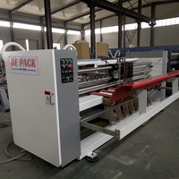 4 et 6 Points Folder Gluer 1200 PCS Group Type 4 6 Coins Carton Ondulé Verrouillage Fond Automatique Pliage Collage Machine