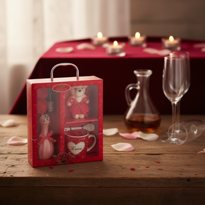 Set de Regalo de San Valentín, 24 Piezas, Taza de Cerámica con Florero y Oso para Alguien Especial - Product Image 3