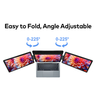 Monitor Portátil de 16 Pulgadas y 2.5K, Plug & Play, Sin Controladores, Extensor de Pantalla Desmontable para Laptop, IPS, Monitor Triple para Windows y MacOS