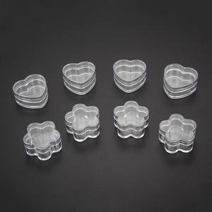 4G <span class=keywords><strong>4ml</strong></span> plástico corazón flor forma PS vela cosmética Crema para Ojos tarro 5g plástico crema Facial contenedor sombra de ojos caja - Product Image 1