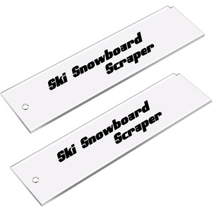 Grattoir en plastique de cire de <span class=keywords><strong>ski</strong></span> de 9x2.2 pouces pour enlever la cire extra refroidie - Product Image 1