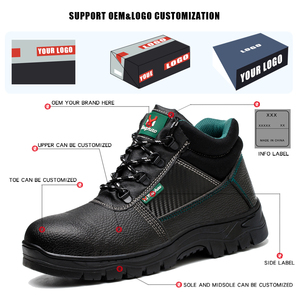 CE S3 Industrial Safety Shoes Steel Toe Anti-Impact Oil Proofing <strong>Waterproof</strong> Boots Protective <strong>Work</strong> Men for Construction Industry - Product Image 6