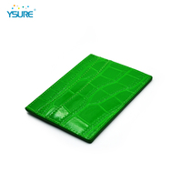 Dompet Kartu Kredit Kulit PU Saffiano Logo Kustom, Tempat Kartu Bisnis, Hadiah Promosi