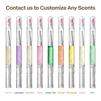 Stylo à huile pour cuticules en céramique 2 en 1 avec logo personnalisé, pousse-cuticules en céramique, vente en gros de pousse-cuticules et de stylos à huile