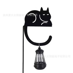 ไฟสวนพลังงานแสงอาทิตย์รูปแมว LED โคมไฟตกแต่งกลางแจ้งกันน้ำแบบตั้งพื้น - Product Image 5