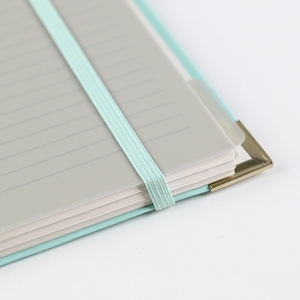 A4 tùy chỉnh xoắn ốc máy tính xách tay 150 trang 100gsm bù đắp giấy với kim loại ràng buộc chỉ số ngăn và ban nhạc đàn hồi - Product Image 2