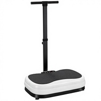 Plateforme vibrante de fitness à commande à distance, silencieuse, réglable, avec poignée amovible, pour exercices du corps entier