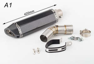 Adatto per <span class=keywords><strong>Suzuki</strong></span> <span class=keywords><strong>V</strong></span>-<span class=keywords><strong>STROM</strong></span> <span class=keywords><strong>1000</strong></span> 14-19 <span class=keywords><strong>V</strong></span> <span class=keywords><strong>STROM</strong></span> 1050 2020-2021 DL1000, Silenziatore Centrale per Moto - Product Image 6