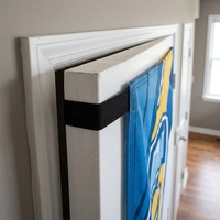 Funda Decorativa para Puerta de Entrada con Diseño Minimalista Moderno, Estampado Personalizado con Patrón de Mármol, Tela Elástica Resistente a las Arrugas