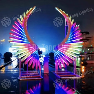 ไฟประดับรูปปีกนางฟ้า LED สำหรับตกแต่งห้างสรรพสินค้า ลานพักผ่อน โรงแรม และตกแต่งภาพถ่ายในช่วงเทศกาลคริสต์มาส - Product Image 3