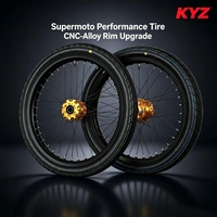 Kit de roues à rail coulissant en aluminium CNC KYZ 17 pouces, pneus multicolores anodisés, chambre à air, nouveau, montage direct pour moto électrique tout-terrain Ultra Bee