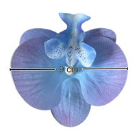Têtes d'orchidées artificielles en gros, réaliste, en soie, Phalaenopsis, pour la décoration de mariage, de cheveux, de chapeaux et de gâteaux
