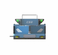 Robot AGV OEM, chariot automatisé, capacité de charge de 12 tonnes, navigation magnétique, évitement des collisions, véhicule à guidage automatique