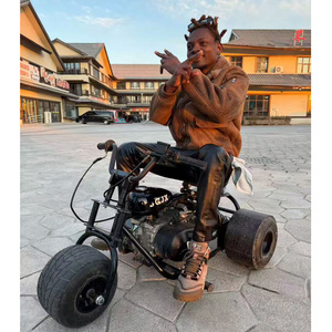 FRANFUN Qualité Garantie 212cc Embrayage CVT 4 Temps Châssis Bas Tricycle à Essence <span class=keywords><strong>Moto</strong></span> Karting <span class=keywords><strong>Drift</strong></span> au Sol Plat - Product Image 2