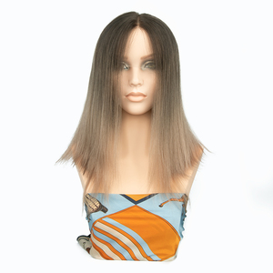 Perruque juive personnalisée de haute qualité, blonde, avec dessus en dentelle, fermeture en soie, 100% cheveux vierges européens, casher, nœuds invisibles - Product Image 1