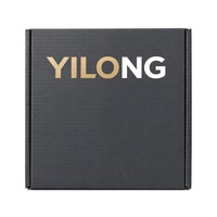 Boîte d'expédition en carton ondulé noir avec logo personnalisé en feuille d'or pour cosmétiques, bougies, bijoux, emballages cadeaux, auto-fermante