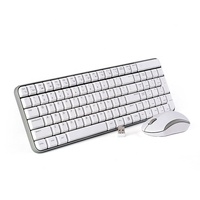 Le dernier ensemble combiné clavier souris sans fil, avec panneau métallique à l'intérieur et souris optique 3D gauche/droite