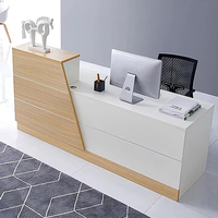 Meubles de bureau, table de secrétaire en bois, table de réception, spécifications, comptoir de bureau de haute qualité