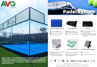 Court de Padel Extérieur Personnalisé Compétition Professionnelle Terrain de Padel à Vendre