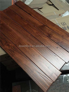 <span class=keywords><strong>Suelo</strong></span> de madera dura de teca cepillada con alambre lacado UV marrón oscuro de primera calidad, <span class=keywords><strong>suelo</strong></span> de madera dura maciza para sala de estar interior - Product Image 3