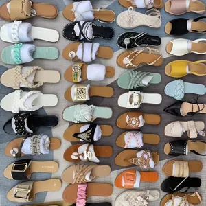 sunborn women Brand Slippers Summer Slides Open Toe Flat Casual Shoes Leisure Sandal Female Beach Flip Flops