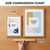Cadre photo pliable en MDF chêne naturel haute densité 8x10 A3 A4, durable, moderne et minimaliste, pour maison de style campagnard et salon