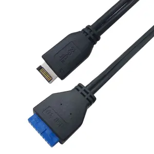 9.5 "USB 3.1 Bảng điều khiển phía trước tiêu đề để USB 3.0 20 pin nữ Molex 511102051 tiêu đề mở rộng cáp lắp ráp