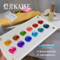 KAISE Kit de Gels Ongles Designer 12 Couleurs Haute Qualité Sans HEMA ni TPO Non Toxique Gel UV Écologique Longue Durée Salon de Manucure ODM/OEM