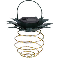 Lámpara de Jardín LED Solar para Exteriores, Impermeable IP65, de Metal, con Forma de Piña, Control Remoto, 360°