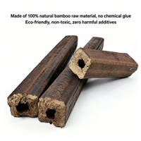 Charbon de barbecue en bambou naturel pur OEM/ODM, haute chaleur, sans étincelles, sans odeur irritante, emballage personnalisé