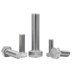Giá tốt thép không gỉ Hex đầu bu lông 304 316 A2-70 A4-80 din933 M6 <span class=keywords><strong>M8</strong></span> M10 M12 M14 * 50 mét Hex bu lông - Product Image 6
