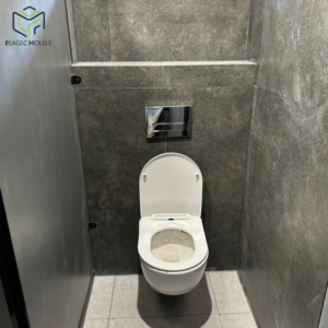 Conteneur d'expédition de 20 pieds et 40 pieds, maison magique noire, certifiée ISO9001, toilettes préfabriquées, maison mobile, <span class=keywords><strong>douche</strong></span>, étanche - Product Image 5