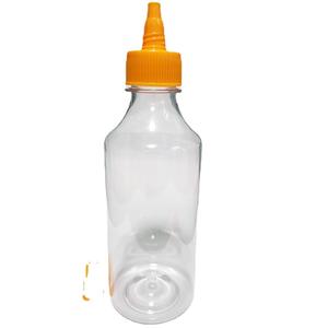 Vente en gros 260ml bouteille de sauce vide PET transparente de qualité alimentaire pour salade bonbons gâteau chewing-gum sucre pointu tomate Salsa conception - Product Image 5