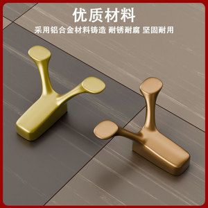 Creative Antler <b>Clothes</b> Hooks Aluminum Alloy Stainless Steel Modern Simple Design For Cabinets Wardrobes Entryways Bathroom - Product Image 3