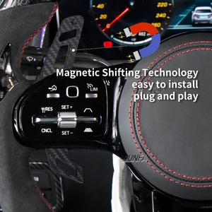 Palette de changement de vitesse magnétique en fibre de carbone pour volant <span class=keywords><strong>Mercedes</strong></span> Benz A45 S63 CLS63 W205 2015- <span class=keywords><strong>2020</strong></span> - Product Image 5